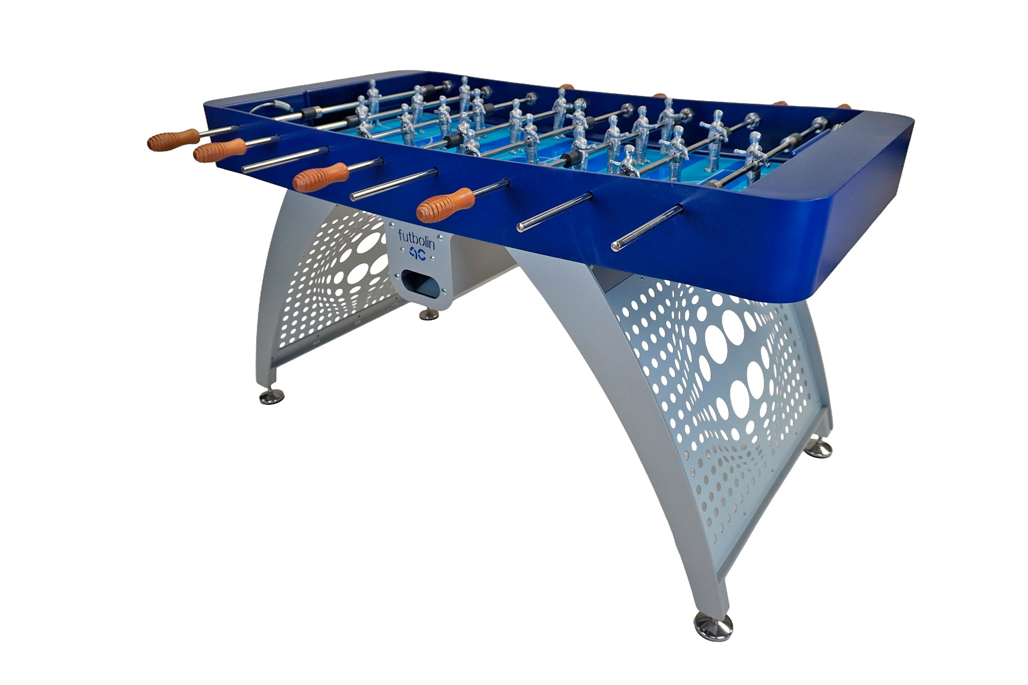 Futbolín AC004 Azul-Plata, base diseño balón - Imagen 4