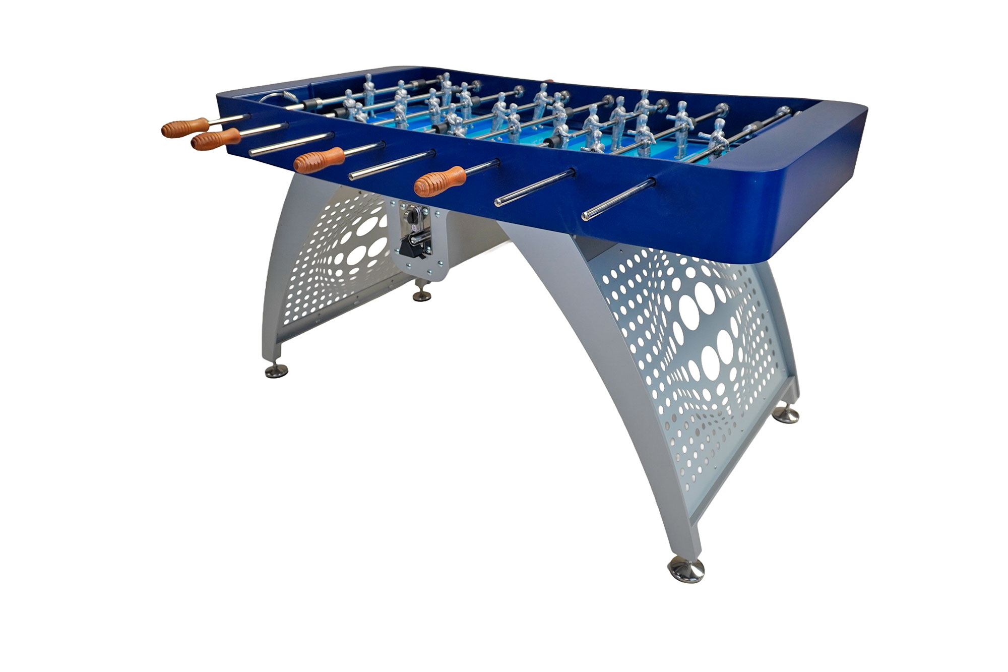 Futbolín AC004 Azul-Plata, base diseño balón - Imagen 5