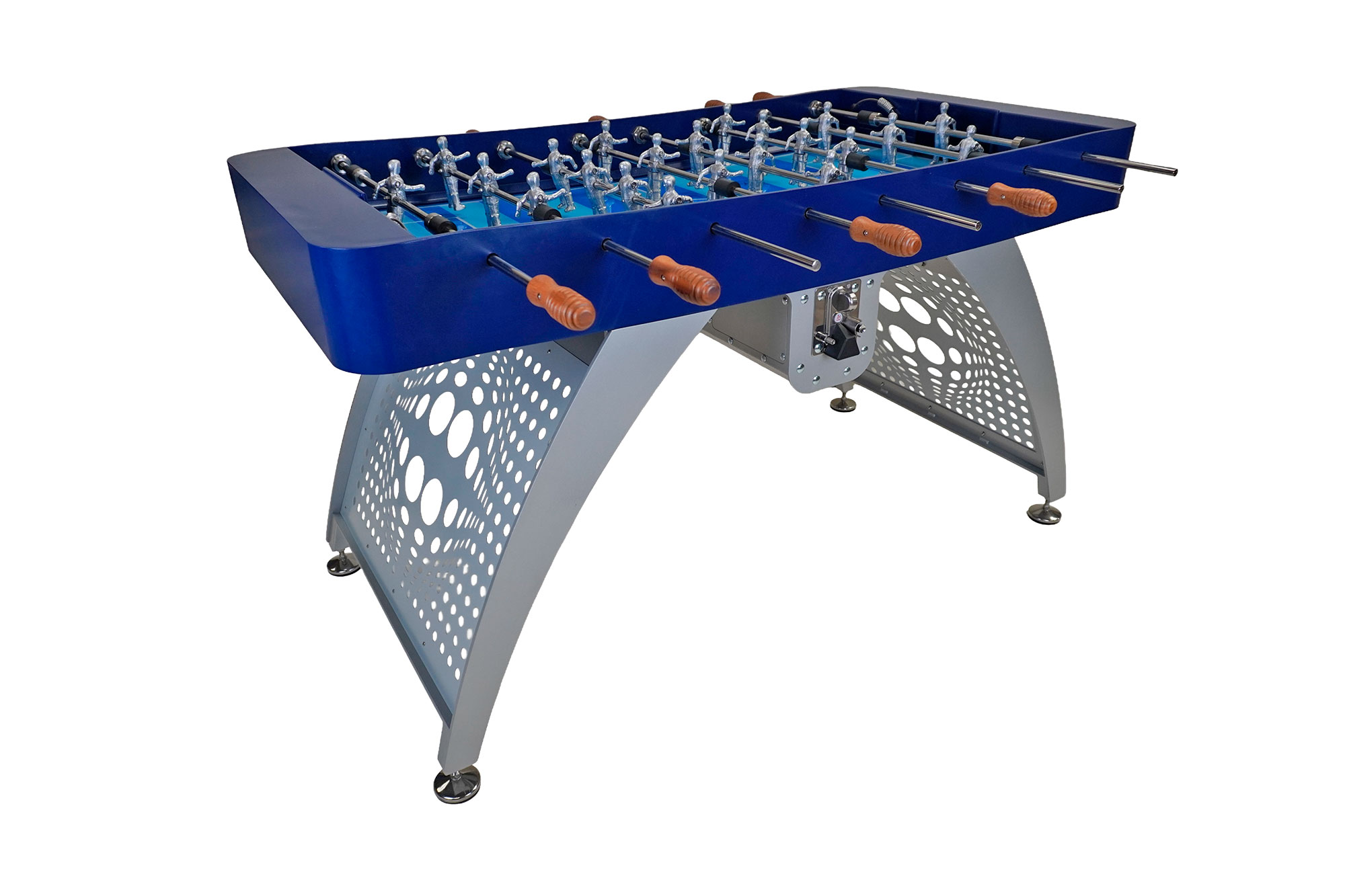Futbolín AC004 Azul-Plata, base diseño balón - Imagen 6