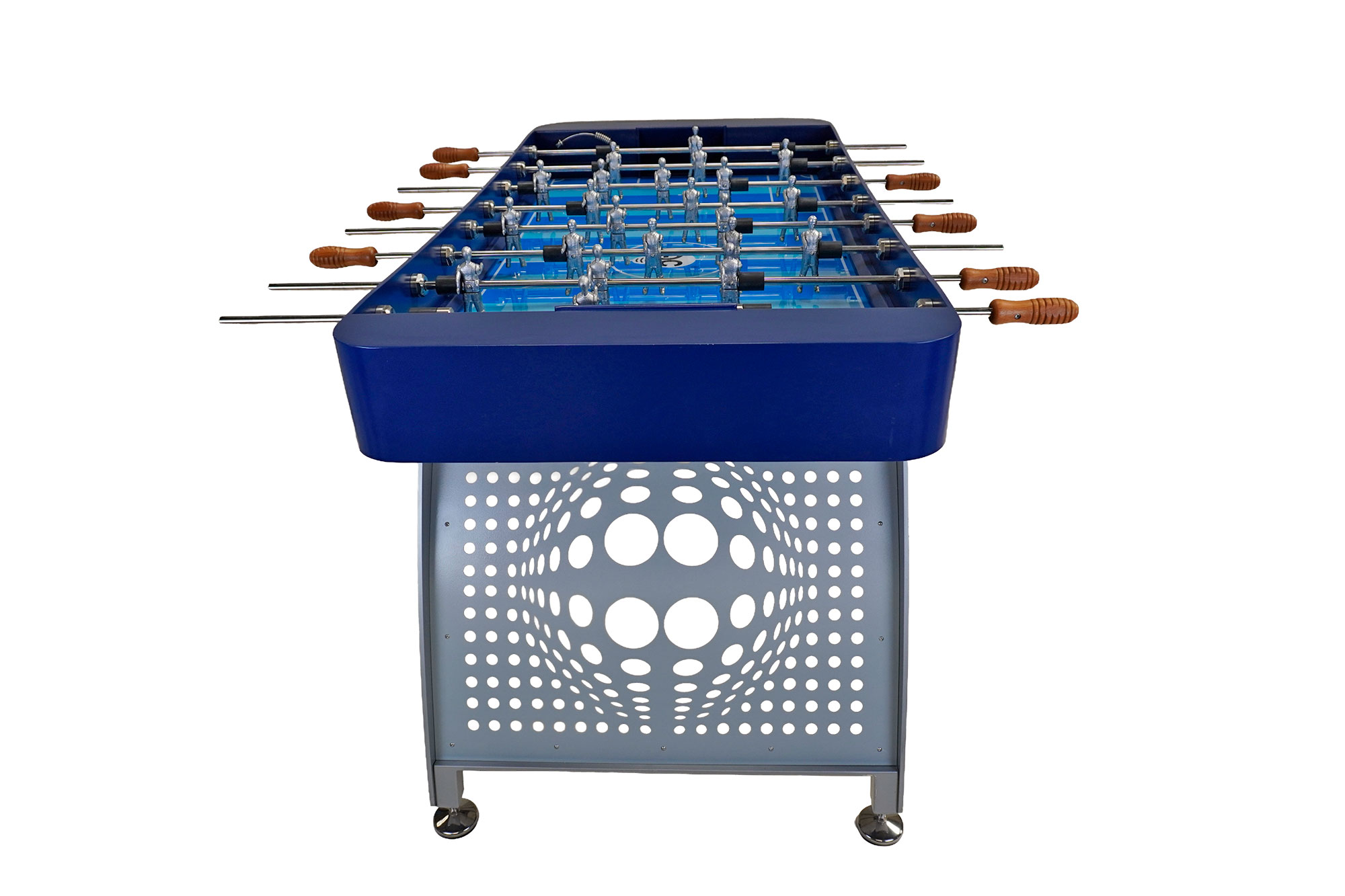 Futbolín AC004 Azul-Plata, base diseño balón - Imagen 7