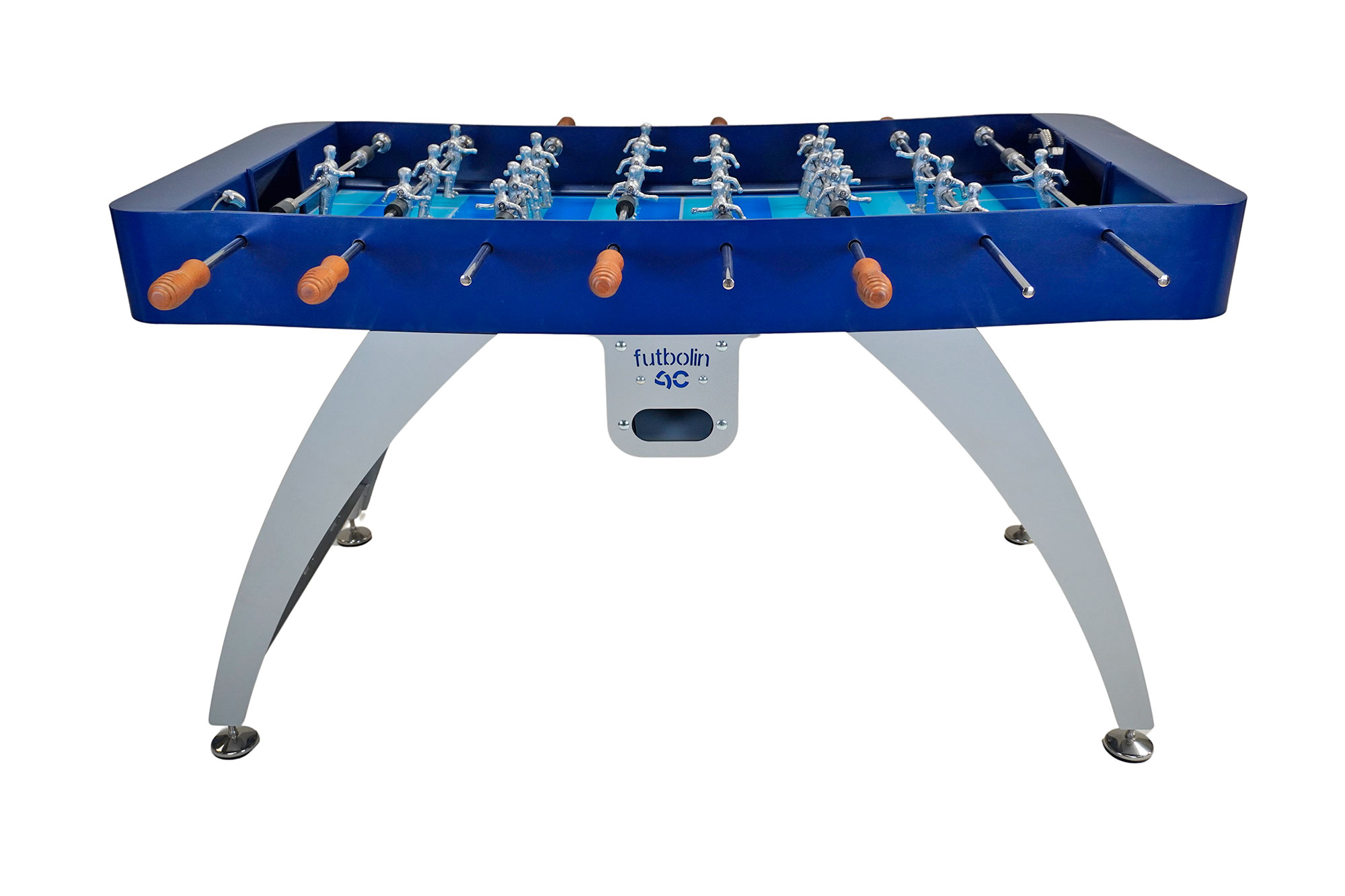 Futbolín AC004 Azul-Plata, base diseño balón - Imagen 2